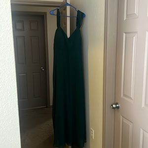 Emerald Green Birdy Grey bridesmaids dress